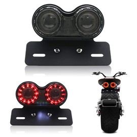 MFC PRO Bobber Cafe Racer ATV Chopper LED Tail Light Integrated Running Turn Signal Lamp License Plate Bracket Tail Lamp