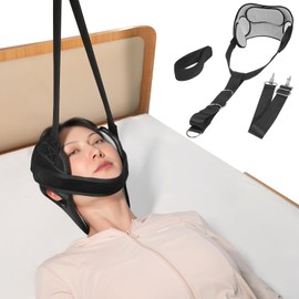 Ear Hole Cervical Traction Device，Adjustable Neck Traction Device & Posture Corrector，Relieve Cervical Pain, Realign Head Posture，Portable Neck Stretcher for Home Use, Office & Travel