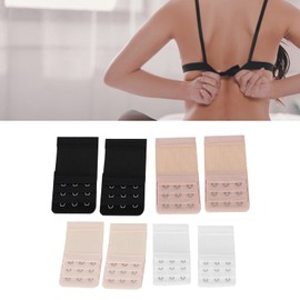 8 Piezas Extensores de sujetador, 3 filas de ganchos de posicionamiento, Cinturón de extensión de sujetador elástico para mujer ayuda a ajustar el tamaño de sus sujetadores
