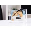 Wedo 601516 Acryl Fotorahmen (Cristallic, mit Magnetverschluss, Querformat gebogen) glasklar