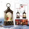 Christmas Lantern,Christmass Snow Globe Lantern Lights with 8 Christmas Songs,Battery