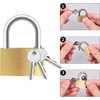 Cieex 8 Pieces Padlock Small Locks with Key 30mm Brass