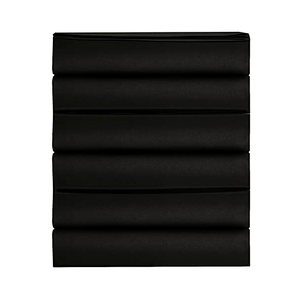 Elegant Comfort 6-Pack Luxury Flat Sheet Premium Hotel Quality Wrinkle