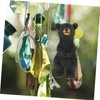 Mipcase 2pcs Adorable Bear Statues Cute Resin Hanging Ornaments for
