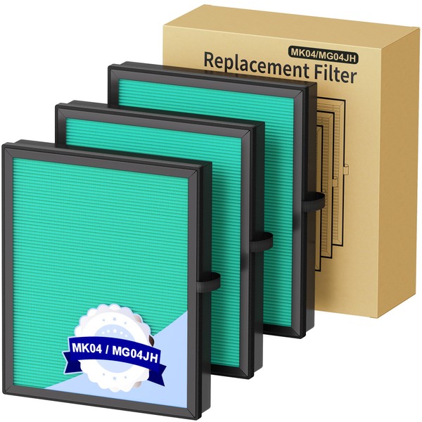 MK04 Air Filter Replacement for AROEVE MK-04 Air Purifier, 4