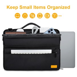 DOB SECHS 15.6 inch Laptop Briefcase, Business Laptop Bag, Messenger Bag, Computer Bags for Men Women, Classic Slim Briefcase, Shoulder Bag for Computer/Notebook/MacBook