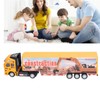 Transport Cart Toy Educational Simulation Alloy Plastic Pull Back Carrier