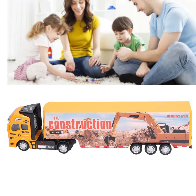 Transport Cart Toy Educational Simulation Alloy Plastic Pull Back Carrier