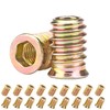 Qrity 20PCS Threaded Inserts Nuts, Hex Drive Head Nuts, Threaded
