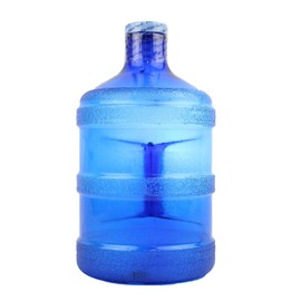 H8O 1 Gallon Round BPA Free Water Bottle with 48mm Cap (Blue)