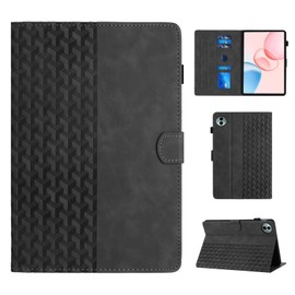 CASAFUNY Case for Honor Pad 10 12.1 2025, PU Leather Multi-Angle Folio Protective Case for Honor Pad 10 12.1 2025 Tablet Case for Honor Pad 10 12.1 Inch Protective Case, Black