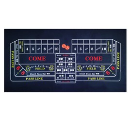 BALIKEN Tabletop Casino Felt 36"x72" for Craps Casino Table Top Felt Layout Mat