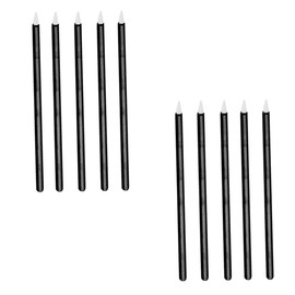 Baluue 100pcs Disposable Eyeliner Brightener Eyeshadow Palette Brow Tint Kit Remover Waterproof Eyeliner Concealer Pen Liquid Eyeliner Brow Lamination Kit Lip Black Artificial Fiber