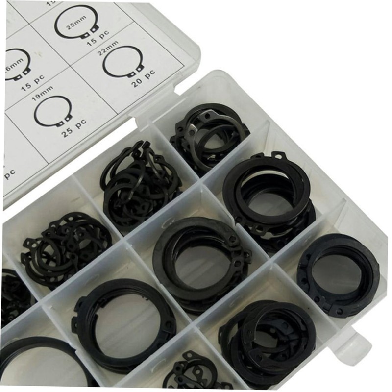 VILLFUL Carbon Steel Snap Ring Set 18 Sizes Retaining Ring