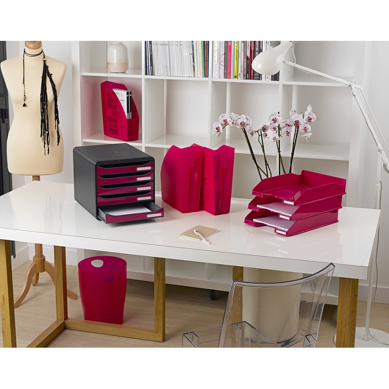 Exacompta Magazine File Classic 29.20 x 11 x 32 cm-Carmine