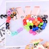 Qmcandy 38 Pairs Colorful Silicone Tunnels Plugs Hollow Saddle Soft