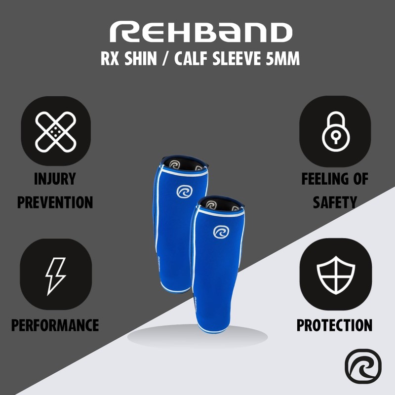 Rehband Neoprene Calf Support, Compression Bandage for Calf and Shin,