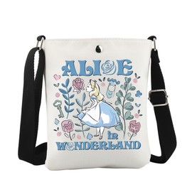 WCGXKO Alice Inspired Crossbody Bag Magic Kingdom Gift Fairy Tale Fans Gift for Alice Lover (Fairy Alice Cro CA)
