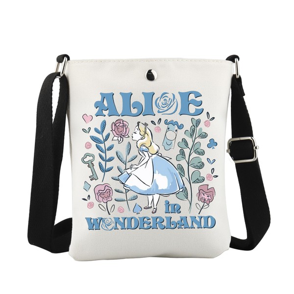 WCGXKO Alice Inspired Crossbody Bag Magic Kingdom Gift Fairy Tale