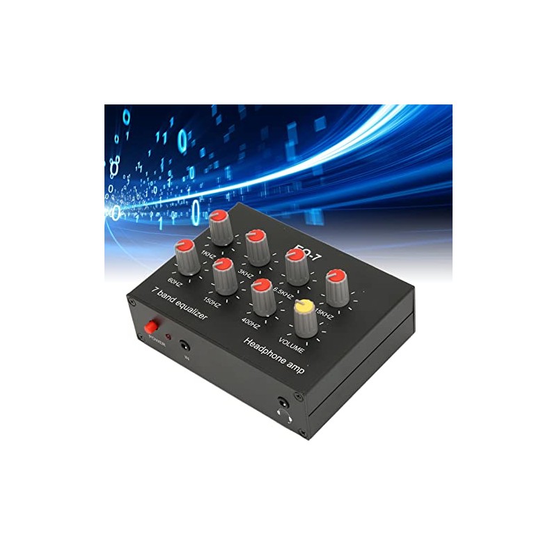 Tonysa 7 Band Sound Equalizer, Output Input, 12dB High Bass