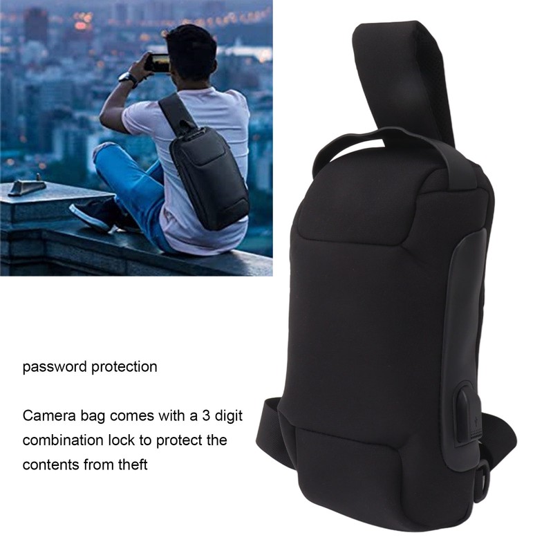 Camera Bag High Density Canvas Waterproof Large Capacity Widened Shoulder