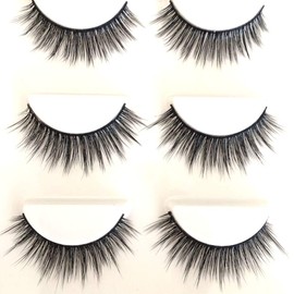 Sunniess Hair Faux Mink False Eye lashes Long Cross Volume Dramatic Lashes Natural Look Makeup Thick Black Fake EyeLashes