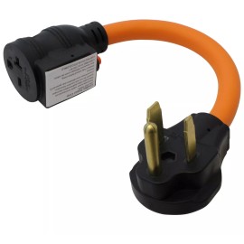 AC WORKS® 50A NEMA 6-50P to 20A NEMA 6-20R Adapter With 20 Amp Breaker by AC WORKS®