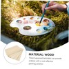 TEHAUX 5pcs Basswood Plywood Round Sheets Painting Board Pyrograph Model
