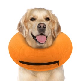 Supet Supet Inflatable Cone Collar Alternative, Dog Donut Collar Recovery ECollar to Stop Licking, Soft Cone for Small to Large Dogs