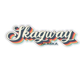 Skagway Alaska Souvenir 2-Inch Vinyl Decal Sticker 3D Design 2-Inch|Sticker