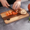 CONSDAN Small Wood Cutting Board for Kitchen, Hardwood Chopping Board