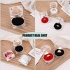 OHEETU Clear Acrylic Ring Boxes with Black Foam Insert Ring