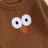 NEVUQO Newborn Toddler Baby Boy Girl Thanksgiving Outfit Knit Sweater
