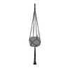 Lechuza Macrame Cotton Pure 120 Hanging Basket Black 13899