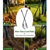 CyDuan Leaf Grabber Rake, Long Handle Leaf Picker Upper for