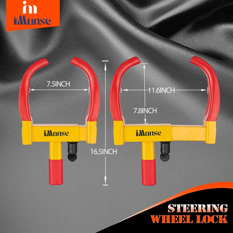Universal Wheel Lock Heavy Duty Security Trailer Wheel Lock Tires