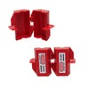 POFET Red Plug Lockout Tagout 65x65x118mm/2.5x2.5x4.6inch inch Plug Lockout Device