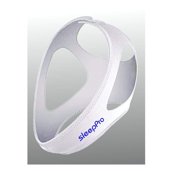 sleepPro Anti-Schnarch-Kinnband, blockiert Mundschnarchen, fördert Nasenatmung, einstellbar, einfach zu reinigen