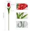 Nature’s Mimic 20pcs red Faux Silk Tulips Flowers Fake Flowers