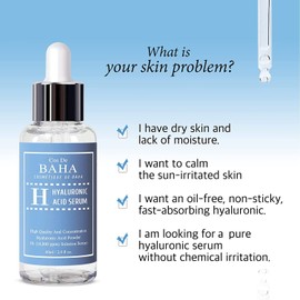 Pure Hyaluronic Acid Serum Facial Moisturizer for Cos De Baha (60ml)
