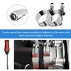 MUQIDA 4 PCS 1.25" T-Bolt Hose Clamp, Stainless Steel Adjustable