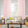 DWCN Voile Curtains with Ruffle Tape, Linen Look, 2 Pieces,