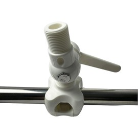 MARINE CITY Nylon White Strong and Sturdy Rail Mount Antenna Bracket for Caravans – RVs – Boats – Yachts – Marines (Pack of 1)