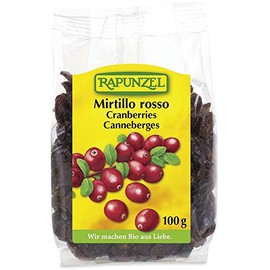 Rapunzel Mirtilli Rossi Secchi - 100 g - l'imballaggio può variare