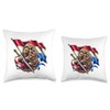Vintage Dutch Banner Fan Netherlands Flag Retro Lion Throw Pillow