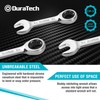 DURATECH Stubby Ratcheting Combination Wrench Set, SAE, 8-Piece, 5/16'' to