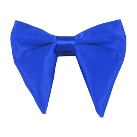 Lovacely Mens Oversized Satin Silk Bow Tie Solid Color Formal Tuxedo Big Bowtie PB734-I Royal Blue