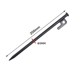 Hsyadazi 6 Stück Zeltheringe Sturmsicher, 25cm Lang Zelthaken mit Leuchtringen, Stabil Zeltnagel im Freien, Zelt Heringe Stahl Erdnägel, für Camping Outdoor Wandern