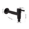 G1/2 Wall Mounted Cold Water Tap 304 Stainless Steel Single