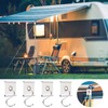MOROBOR RV Awning Hooks, 12 Pcs Awning Light Clips Easily